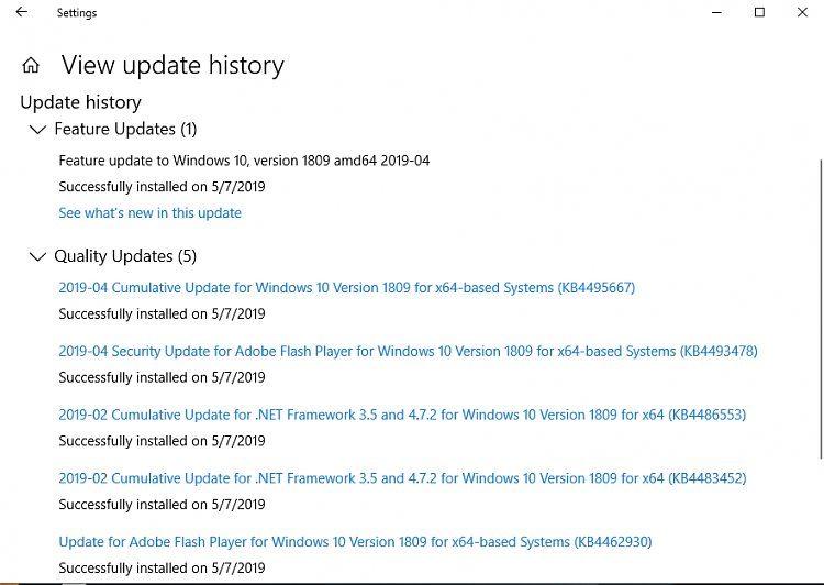 1809 Upgrade &amp; Adobe Flash Failures-updates2.png