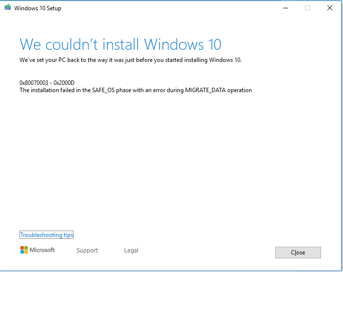 Windows 10 won't update to 1903, error code: 0x80070003-error.png