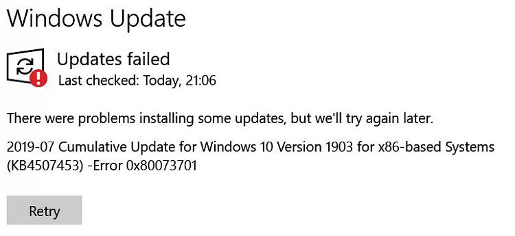 KB4507453 Update failed with error 0x80073701-update-failed.jpg