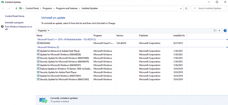 Troubleshoot Windows updates after an in place upgrade repair-ten-forums-windows-updates-uninstall-02012021.png