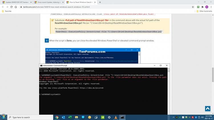 Update KB4601050 NET.framework 3.5 and 4.8 Windows 10 screwed my index-run-command-error.jpg