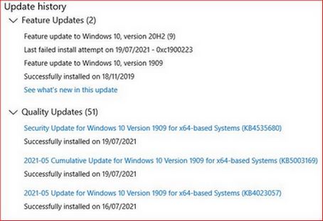 unable to update Solved - Windows 10 Forums