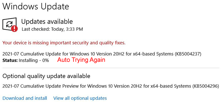 Cum. Update for .NET Framework 3.5 and 4.8 for Win 10 x64 Won't Update-win10sniptryingagain_080521.jpg