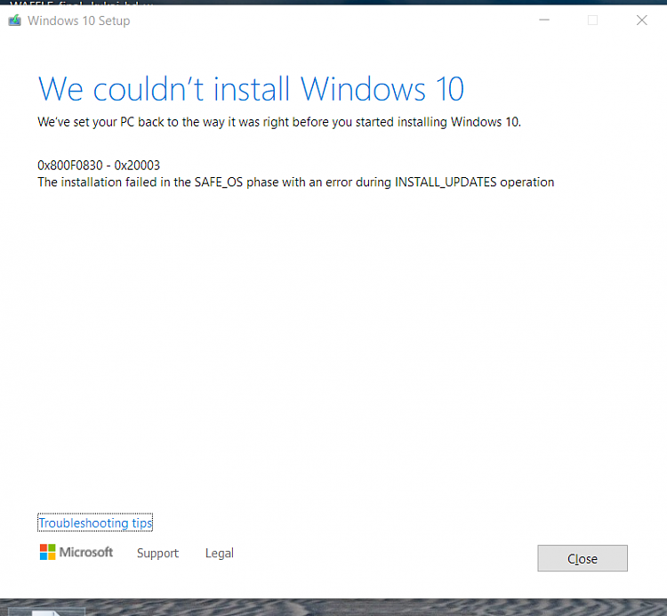 Windows update error-0x800f0988 while installing update KB5006670-image.png