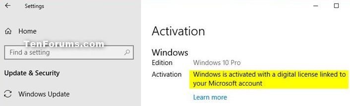 How to link your Windows 10 license to a Microsoft Account