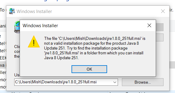 Struggling for Months to Update Windows 10 - Diagnostics Below-java-8-installer.png