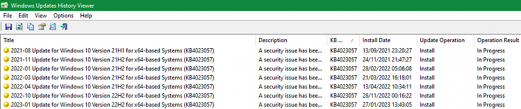 Now Have Two KB4023057 Updates That Show &quot;In Progress&quot;-windowsupdateshistoryviewer-results-kb4023057.png