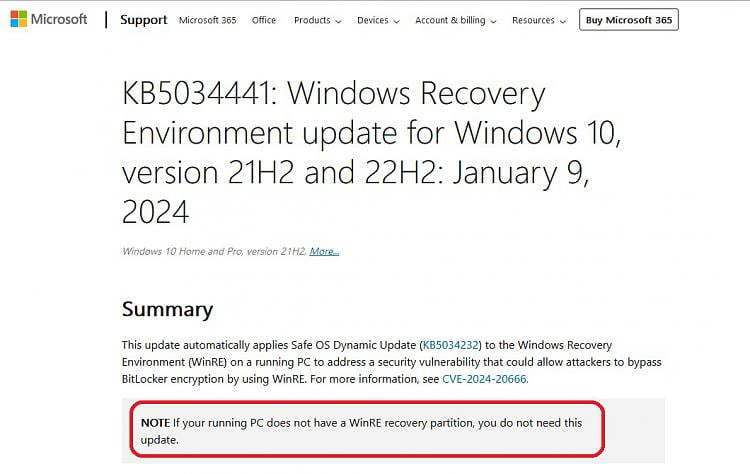 After 3 months  since KB5034441 was released, it still won't install-kb5034441-update-issue-1.jpg