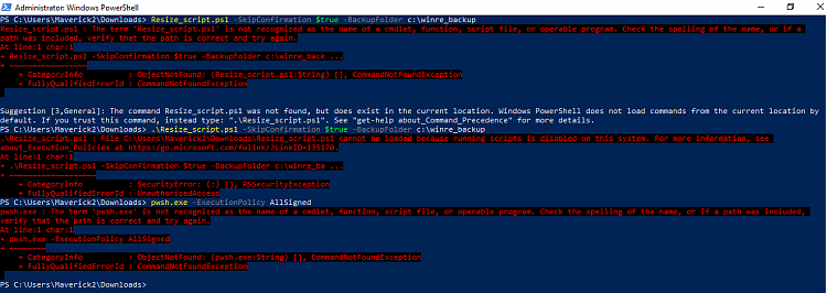 Microsoft Resize_script.ps1 KB5034441 with 0x80070643 Error-windows-10-pro-admin-powershell-errors.png