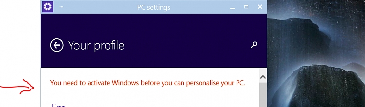 Activation woes - Windows needs activation to personalize-active.png