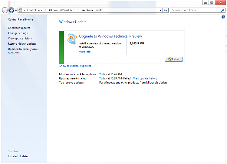 Windows Update Prompting an Upgrade to Tech Preview-tp2.png