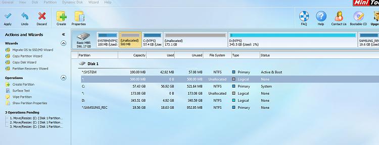 Windows Upgrade and Samsung RF510 notebook-minitool.jpg