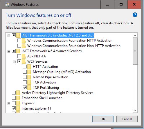 .Net Native Framework Package 1.2.23205.0 keeps updating-windows-features.jpg