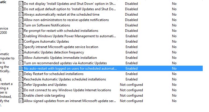 Prevent Windows 10 Pro from restarting after updating through a GPO.-gp-issues.jpg