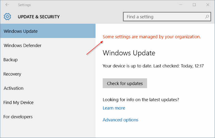 Win 10 Anniversary, automatic updates &amp; Group Policy Settings-some-settings-managed-your-organization-windows-10-pic1.png