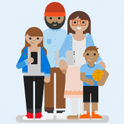 Find Your Child in Microsoft Family on a Map